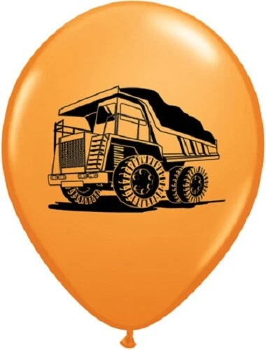 Surtido de globos de látex de 11" para decoración de cumpleaños para camión de construcción Foto 2 de 4
