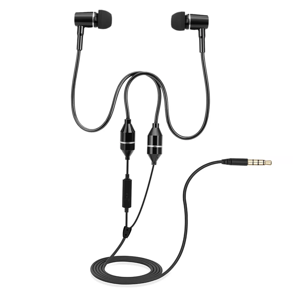 Air Tube Headset w/Mic 3.5mm In-Ear Security Earpiece Noise Canceling  Headphone Anti-Radiation Stereo Earphone for iOS/Android