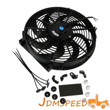 Universal 1x14 Inch Slim Pull Push Racing Electric Radiator Fan Engine Cooling