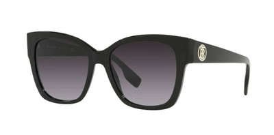 BURBERRY BE 4345 RUTH BLACK SUNGLASSES POLARIZED Burberry RUTH BE 4345 Black/Grey Shaded (3001/8G) Sunglasses  main image 2