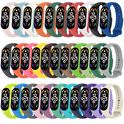 2x Ersatz Armband für Xiaomi Smart Band 7 Fitness Tracker Mi Smartwatch Silikon