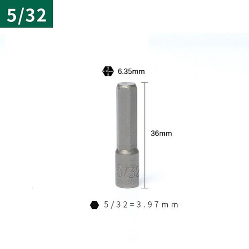 Impact Nut Screws Driver Socket 36mm Long Power Drill Bit 1/4" Hex Shank 4-13mm - Picture 5 of 14