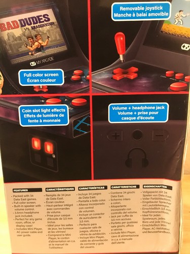 My Arcade 10-inch Retro Arcade Machine with 34 Data East Hits - New - Picture 4 of 9