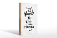 Holzschild Spruch Beste Freunde FüR Immer 20X30 Cm Deko Schild