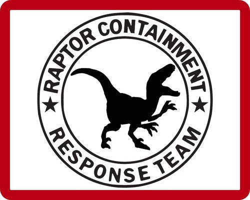 Raptor Containment Vinyl Decal Response Team hood graphic door helmet sticker v3