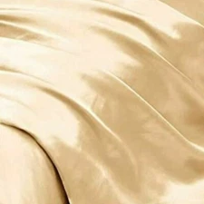 Beige QUEEN Soft Satin Pillowcase 2 Pack Beige QUEEN 20"x30"