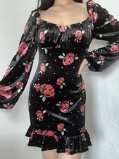 SALE 3 DRESSES FOR $20 Forever 21 Black Velvet Dress Floral SZ Medium
