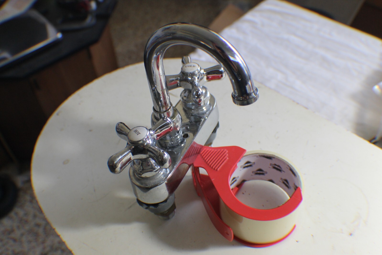 Chicago Faucets 2 Hole 4" center ~ Deck-Mount Faucet
