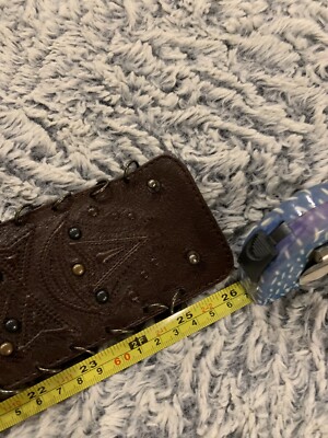 MALANDRINO DESIGNER LEATHER BELT 26.5 inches?? CATHERINE MALANDRINO DESIGNER LEATHER BELT 26.5 inches  main image 2
