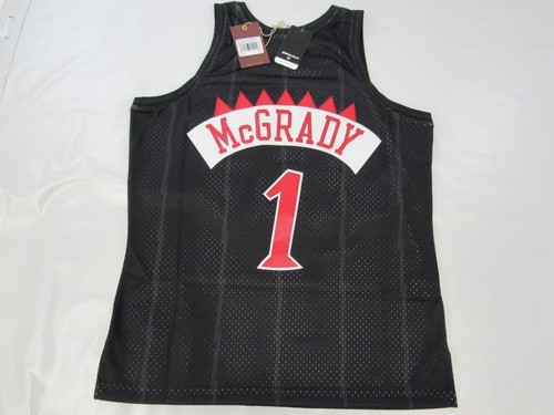 1998-99 Tracy McGrady #1 Raptors Mens Mitchell & Ness Swingman Black Jersey $130 - Picture 4 of 10