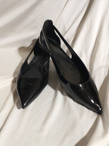 MICHAEL KORS Cersei Flex Patent Leather Pointed Toe Flats Size 6 PV19K