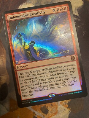 Unbezwingbare Kreativität - AER 085/184 Folienpromo - NM - MTG - Magic the Gathering