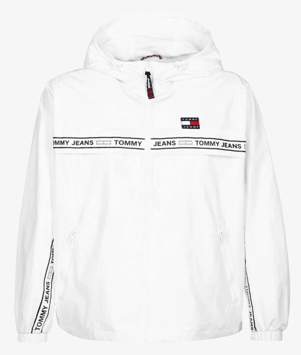 Tommy Jeans CHICAGO TAPE Veste coupe vent femme blanc DW13015 YBR
