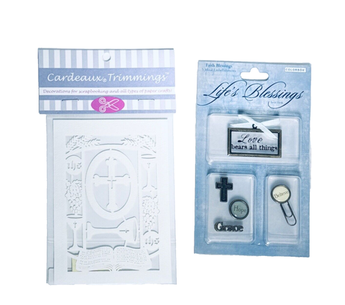 2 Religious 3D Colorbok Life's Blessings & Laser Cut Cross Scrapbook Stickers - Foto 2 di 4