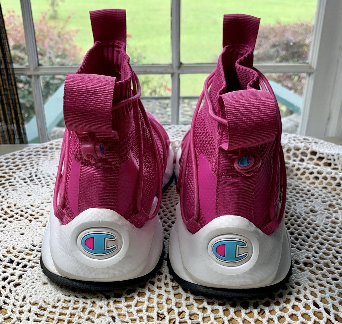 Ladies Champion Rally Flux Sneakers size 12 M Peony Pink (Beautiful) Sku 655