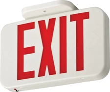 Lithonia Lighting LED Emergency Exit Sign Compliant Red Letters Brand New In Box