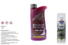 1 Liter Motoröl Energy Formula PD 5W-40 Engine Öl Presto Öl-Fleck-Entferner