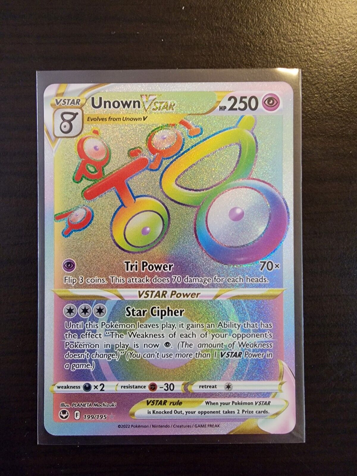 First unown, and first rainbow, also from my first silver tempest booster.  : r/PokemonTCG