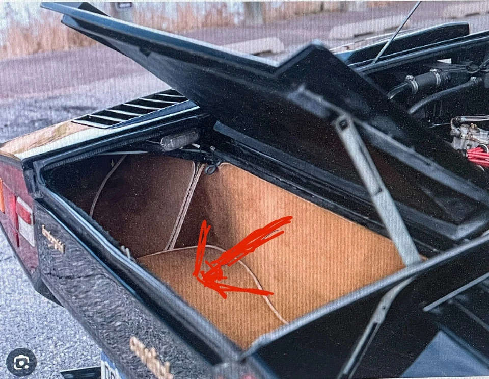 Panel de luz interior trasero estilo LP400 para Lamborghini Countach 1981-1989 Foto 3 de 4