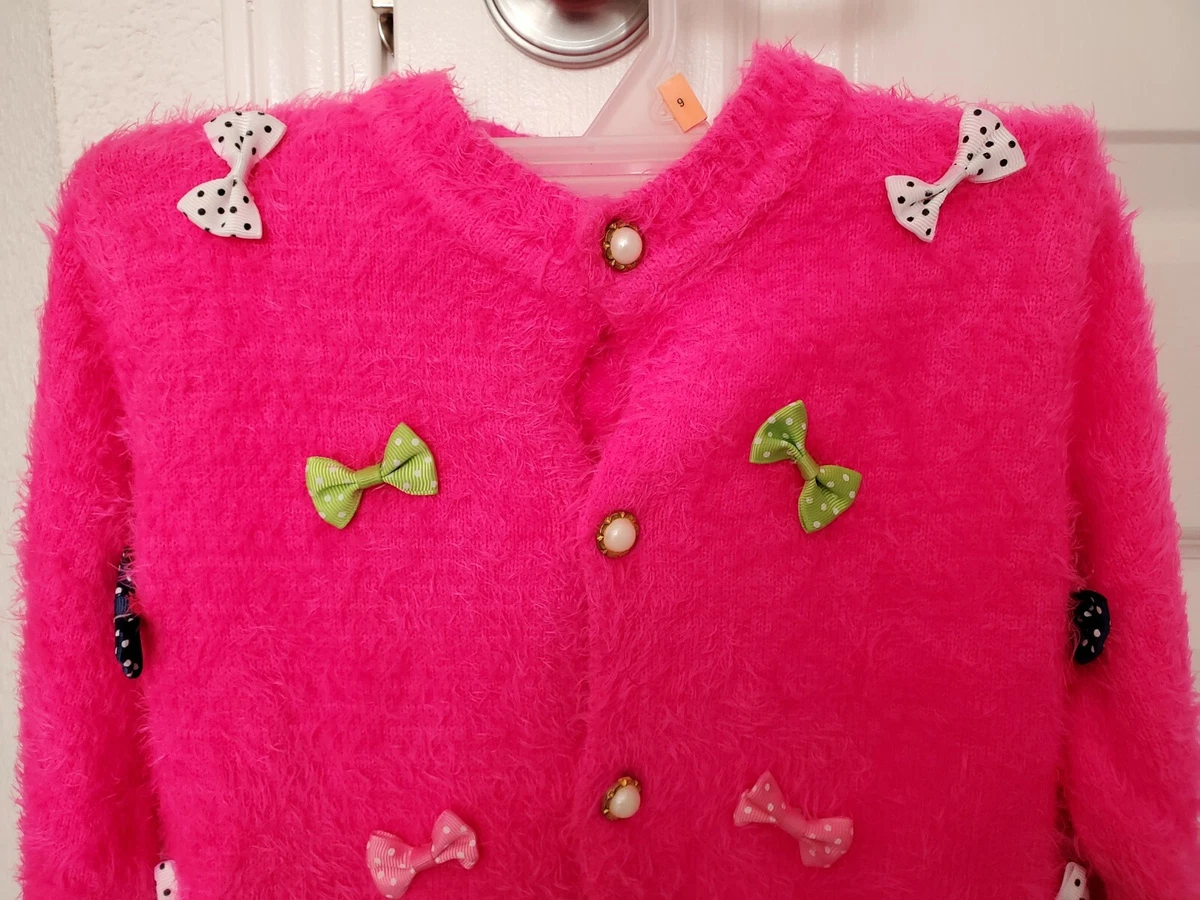 Girls hot top pink sweater