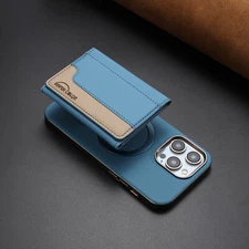 For iPhone 16 Pro Max 15 14 13 12 11 RFID Mag Safe Wallet Case with Card Holder