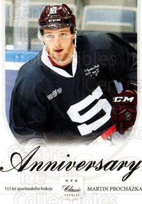 2016-17 Czech HC Sparta Praha Anniversary #18 Martin Prochazka