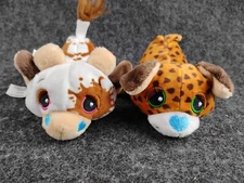 Basic Fun Plush Cutetitos Taste Budditos Plush Lot of 2 Cow and Puppy Dog 5”