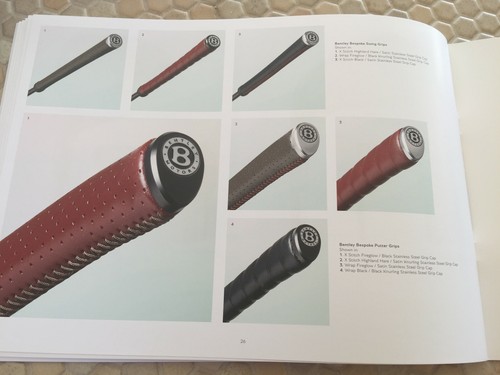 FOLLETO DE VENTAS OFICIAL DE LA COLECCIÓN DE CLUBES DE GOLF BENTLEY 2018 NUEVO RARO - Imagen 10 de 11