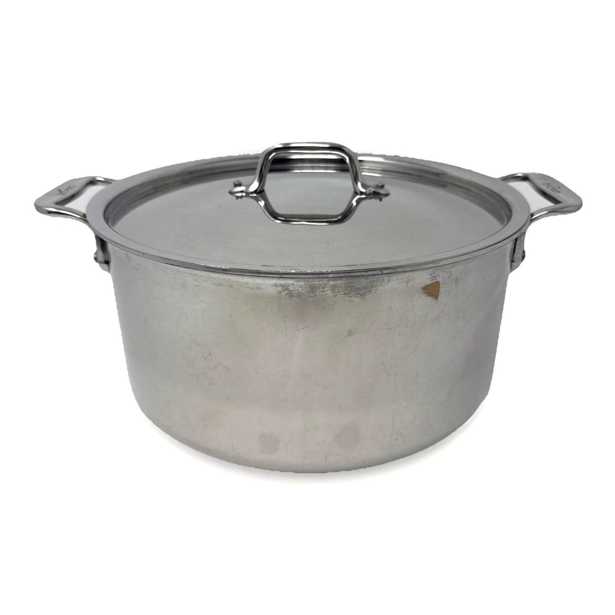 ALL-CLAD D3 3-Ply 6 Quart Polished Stainless Steel Stockpot w/Lid Clean EUC