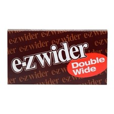 One 1 Box of E-Z Wider Double Wide Cigarette Rolling Papers -78mm 24 Booklets