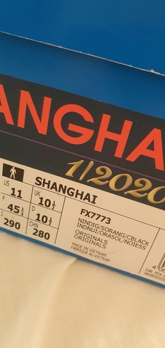 Adidas SHANGHAI U.K 10.5 Rare Size Exclusive Limited Edition 2020 - Picture 11 of 15