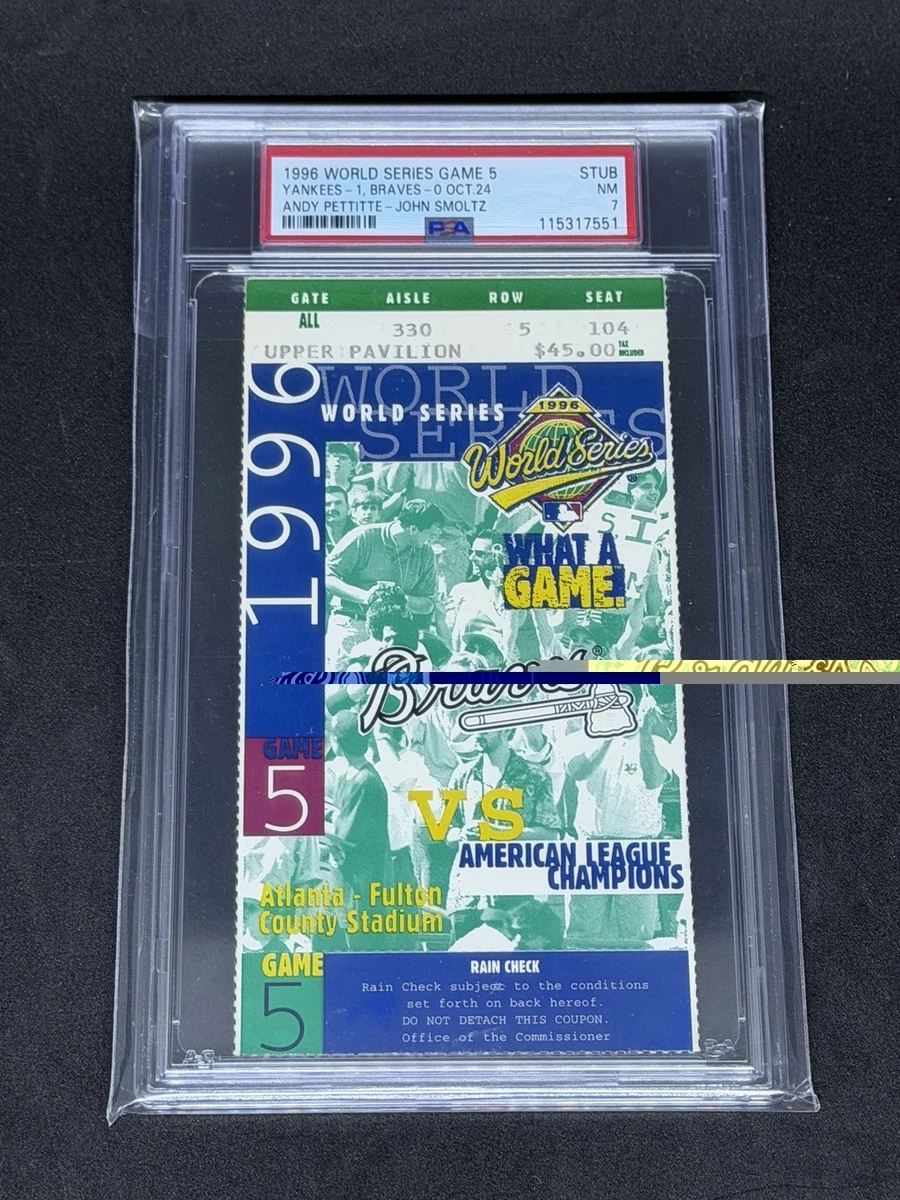 Baseball New York Yankees 1996 Vintage Sports Ticket Stubs for