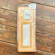 NOS Vintage Kensington Square Comfort Top Sheer Knee Highs Sandalfoot White New