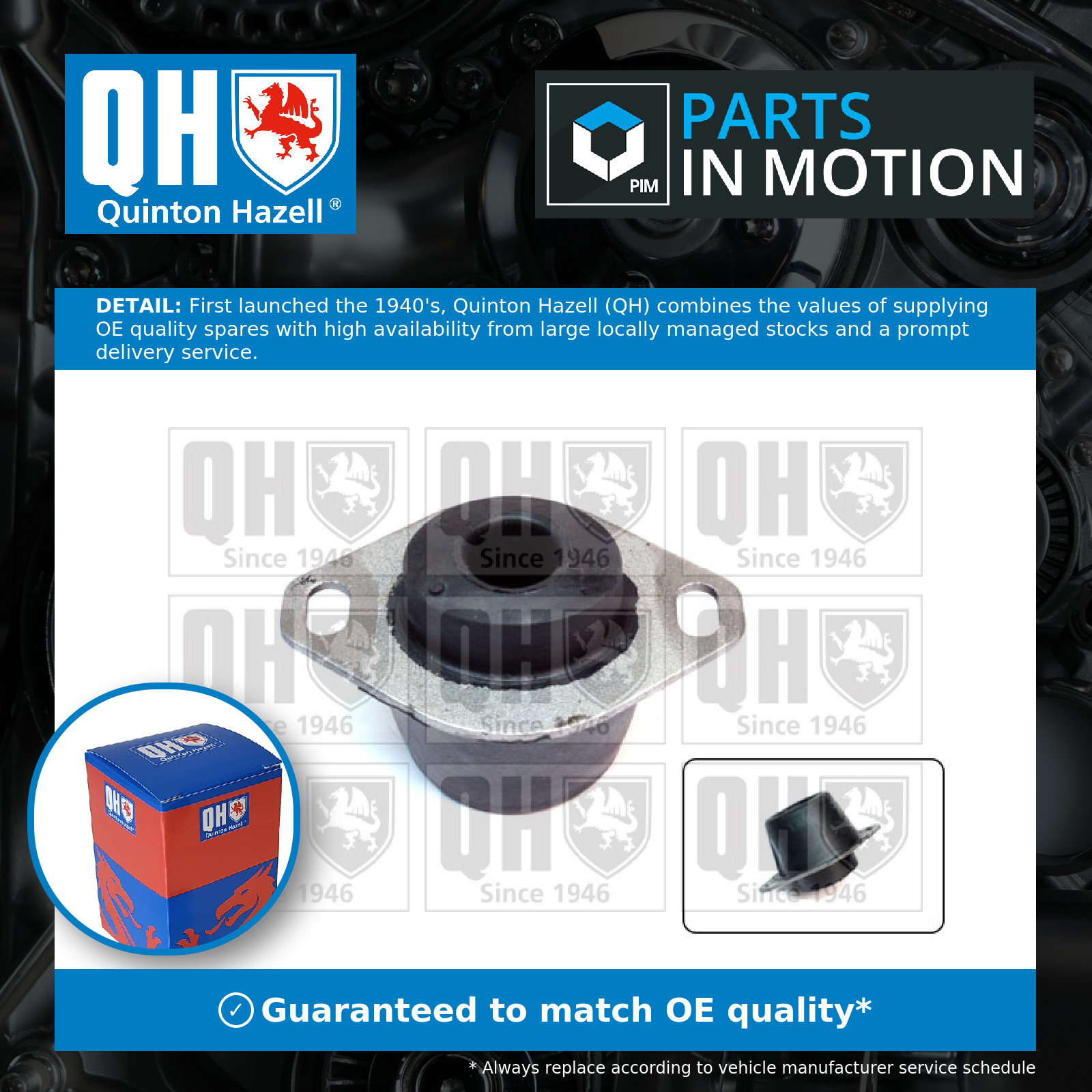 Gearbox Mounting fits PEUGEOT 307 3B, 3E, 3H 00 to 12 Transmission QH 184451 New