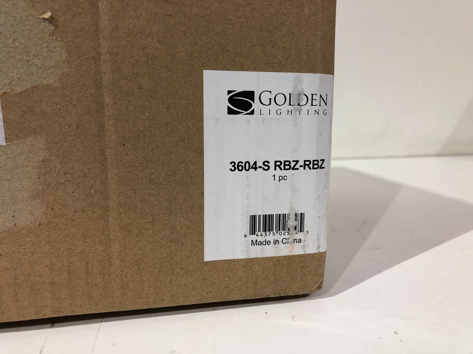 Golden Lighting Duncan 1 luz bronce frotado 8,8 pulgadas Colgante con pantalla Foto 2 de 3