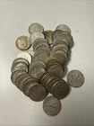 LOT of 50 SILVER Roosevelt Dimes 1960s 1960 1963 1964 D  TBSD