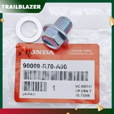 OEM Engine Oil Pan Drain Bolt Plug with Washer 90009-R70-A00 For Honda US