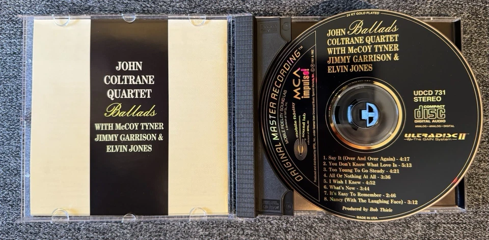 MFSL Ballads by John Coltrane Quartet (Mobile Fidelity Sound Lab Gold CD) Foto 4 de 4