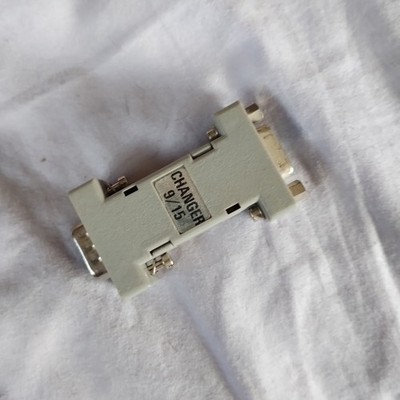 9-pin RS-232 female to 15-pin VGA male adapter, w/ screws; untested