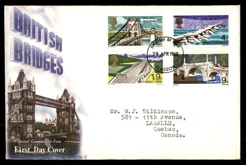Mayfairstamps Great Britain FDC 1968 British Bridges Combo First Day Cover aax_4