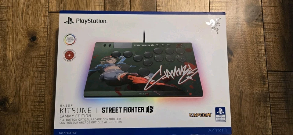 Razer Kitsune Wired Fighting Stick for Sony PlayStation 5 - SF6 Cammy Edition - Image 2 of 4