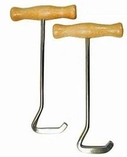 Fusions Wood Handle Boot Pulls/Hooks Medium, natural 