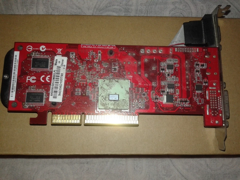 ATI Radeon Asus Scheda Video Pc AH3450 512 Megabyte Usata - Immagine 2 di 4