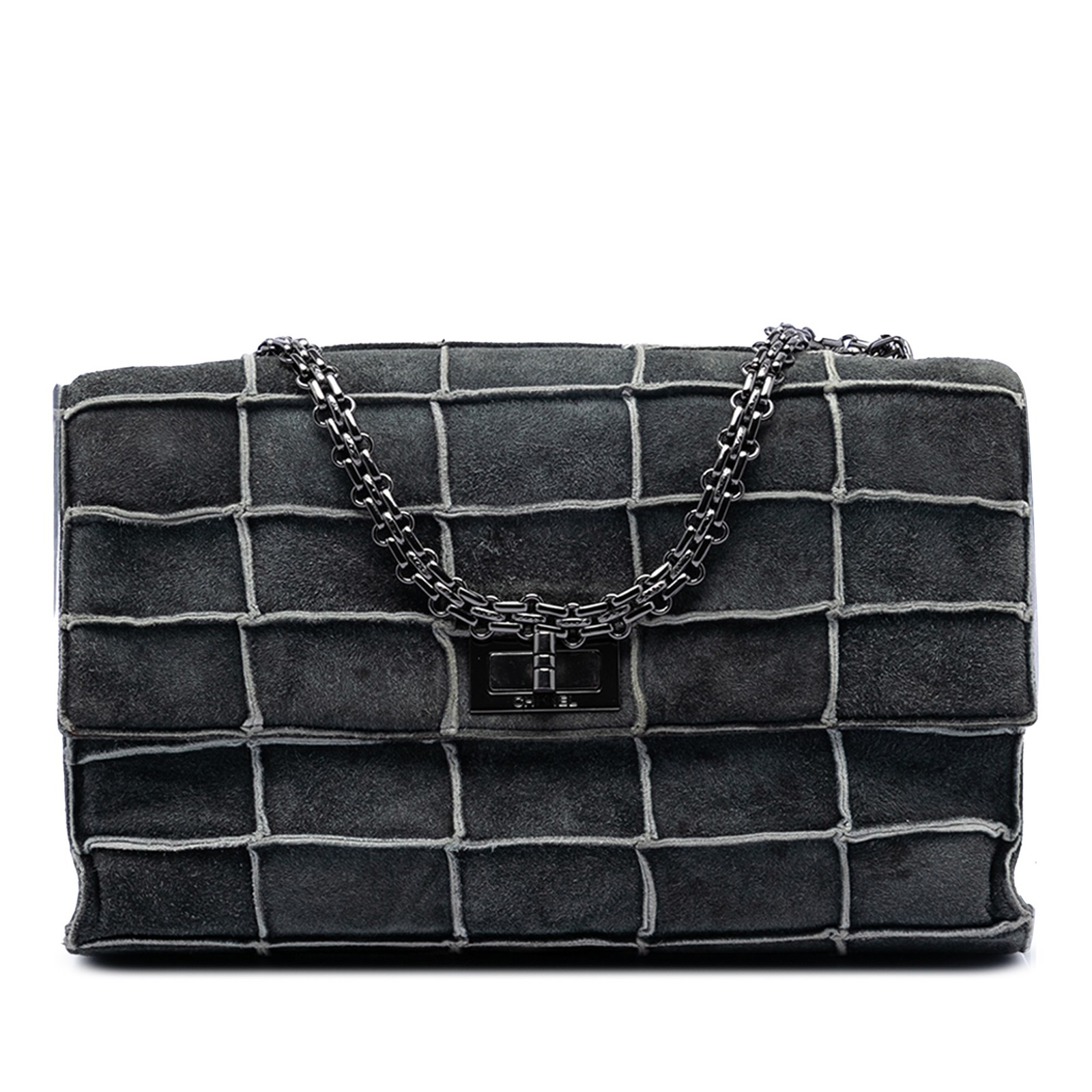 Authenticated Chanel Identification Suede Patchwo… - image 1