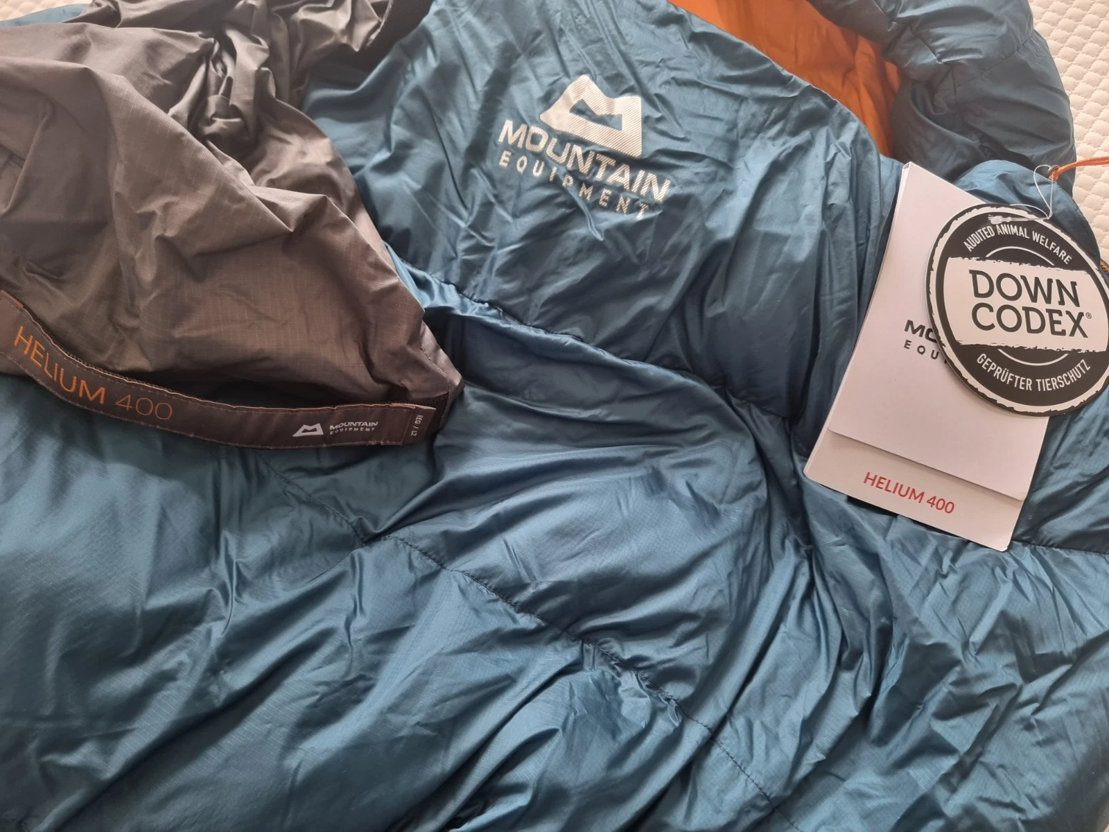 Mountain Equipment Helium 400 Regular Down Sleeping Bag - Left Zip