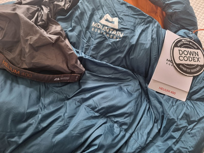 Mountain Equipment Helium 400 Regular Daunenschlafsack - Reißverschluss links