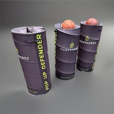 POWERHANDZ Pop Up Defender Basketball Trainer Set, Portable, 3 Items, Black