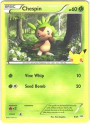 Chespin 006/025 McDonald's 25th Anniversary Promos Holo