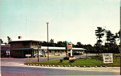 Vintage Manns Motel Hyannis Cape Cod Massachusetts Advertising Postcard