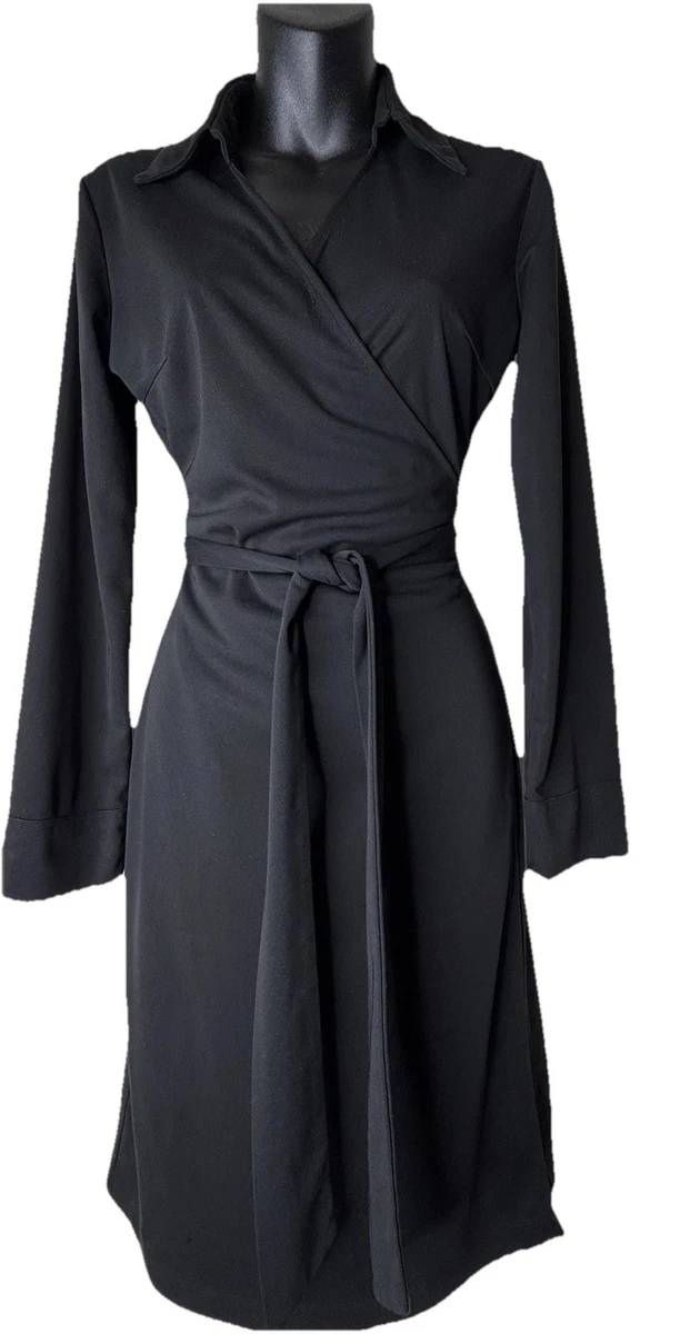 Express Knee Length Long Sleeve Wrap Dresses for sale | eBay